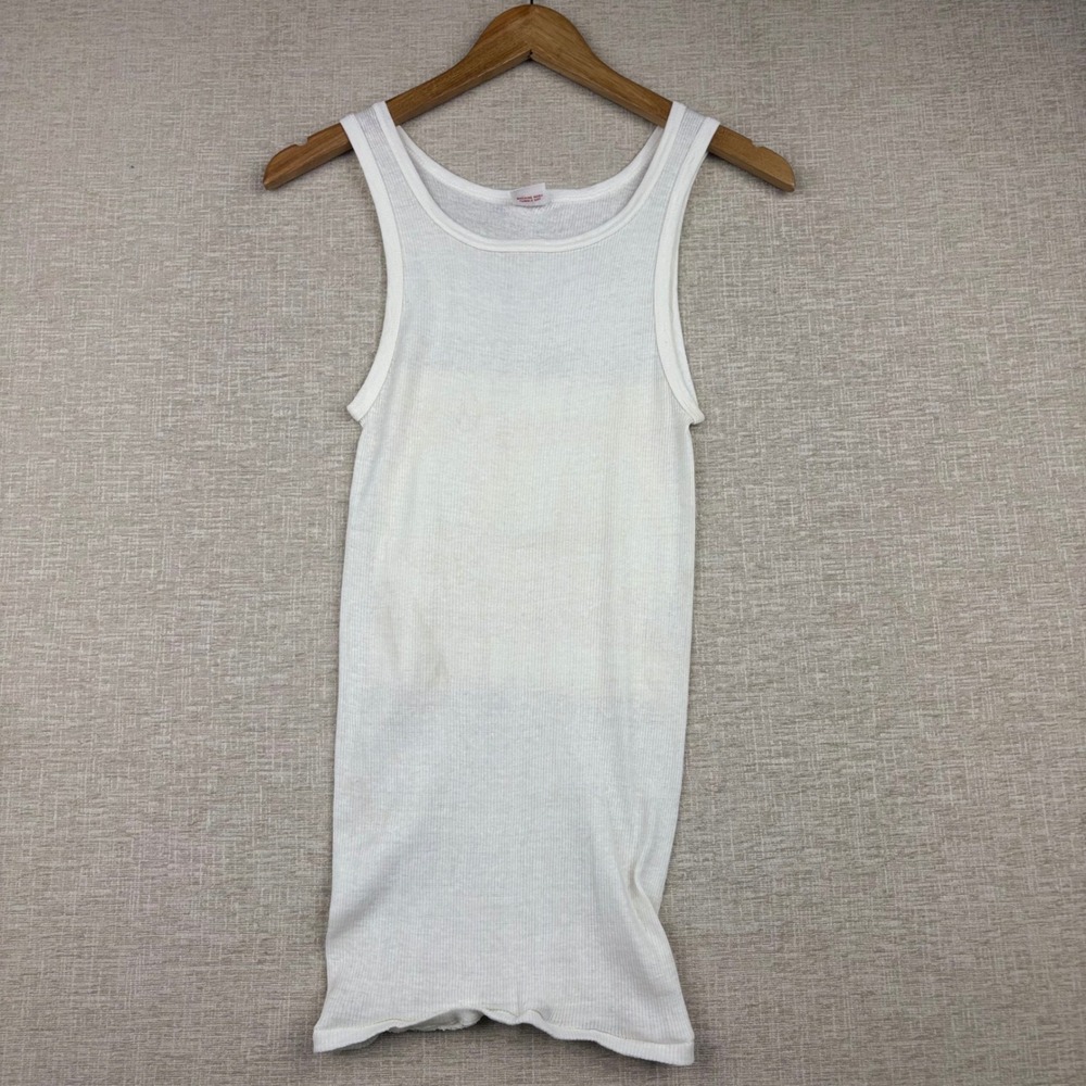 Vintage 70s BVD Hawaii Tahiti 1976 Bicentennial Voyage Tank Top Women's Medium